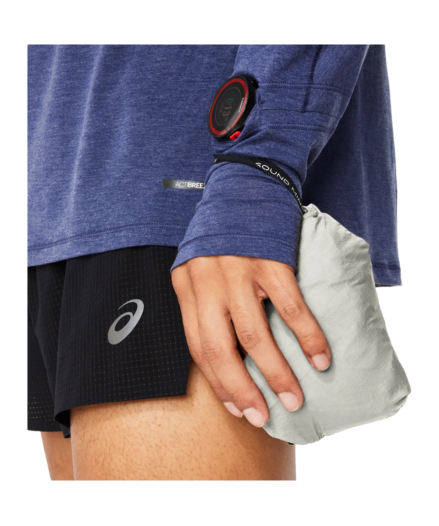 Asics Metarun Packable Weste Grau F021