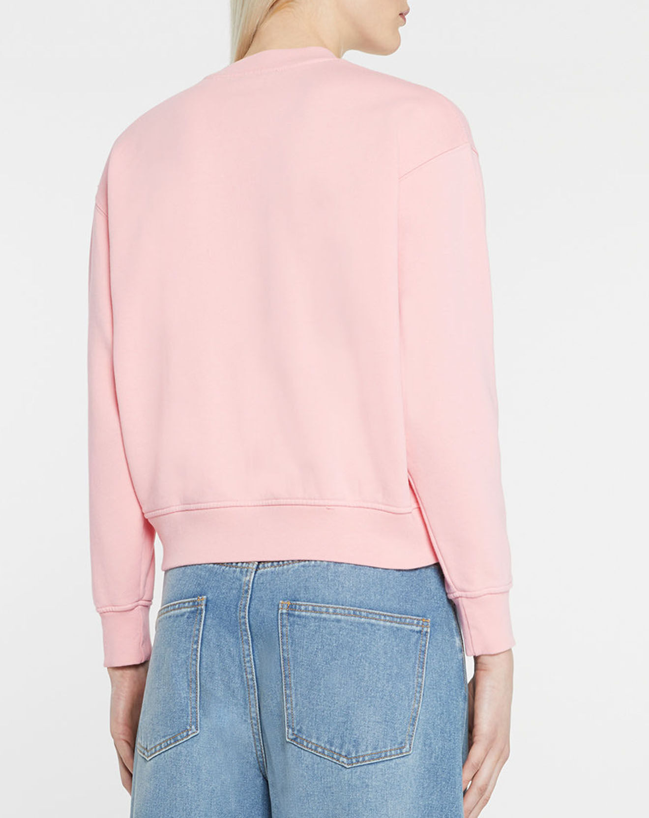 Galeries Lafayette Sweat court en Coton bio molletonné Billie rose
