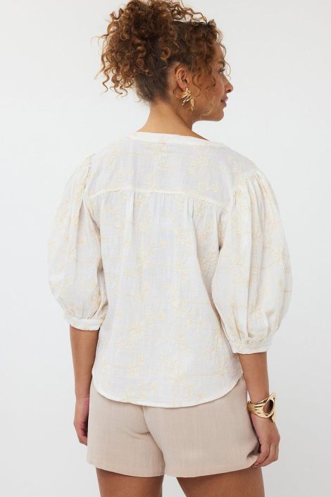 Ydence witte dames blouse