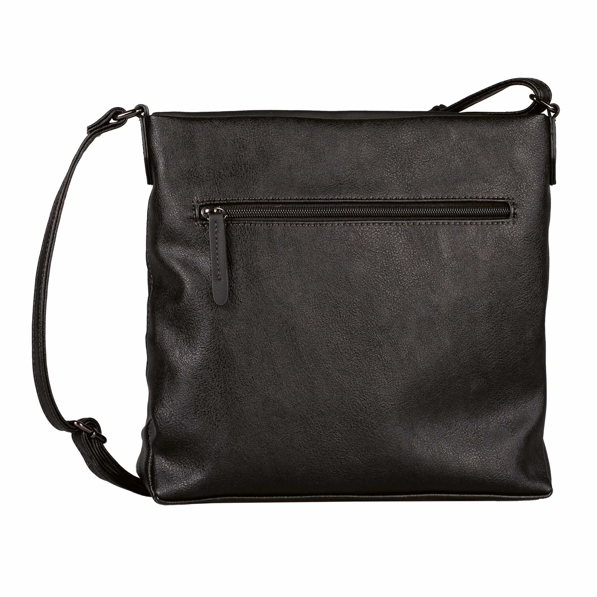 TOM TAILOR Beuteltasche Schwarz Lederimitat