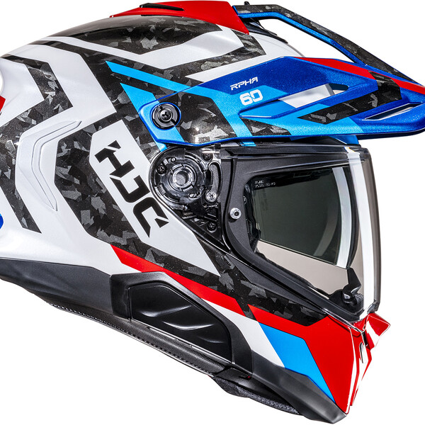 HJC - Casque RPHA 60 Dakar MC21 / Blanc / Noir / Bleu / Rouge