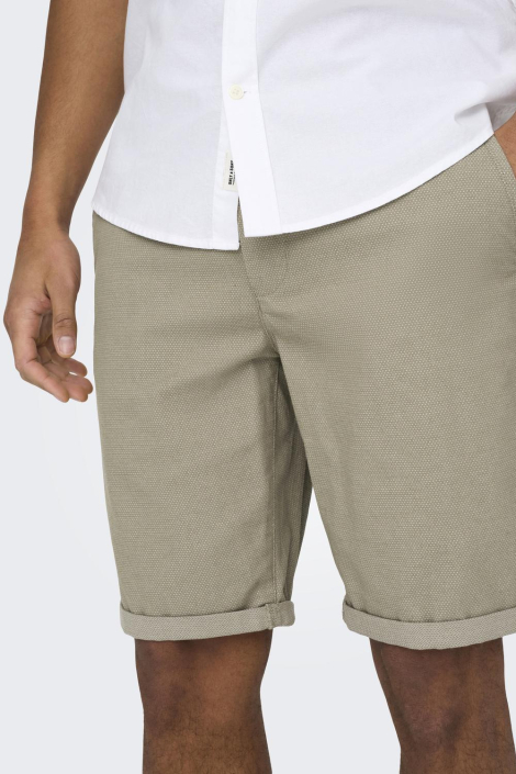 Only & Sons beige heren korte broek