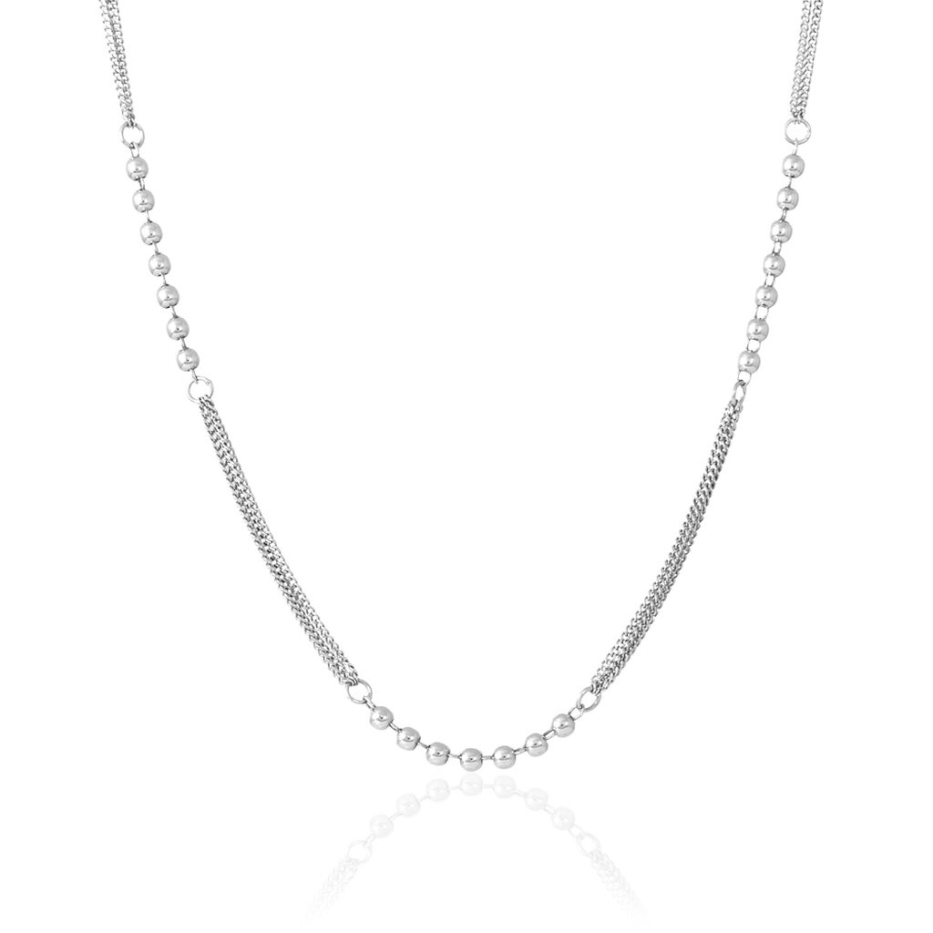 Collier Melodie Argent Blanc