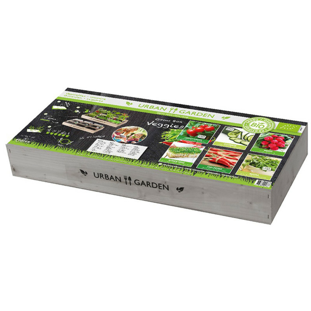 Carré de potager en bois mini serres bio