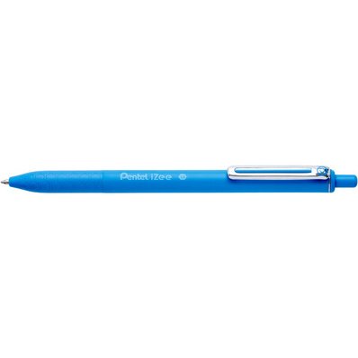 Stylo-bille pentel izee retractable ecriture moyenne  pointe 1mm encre faible       viscosite rechargeable bleu