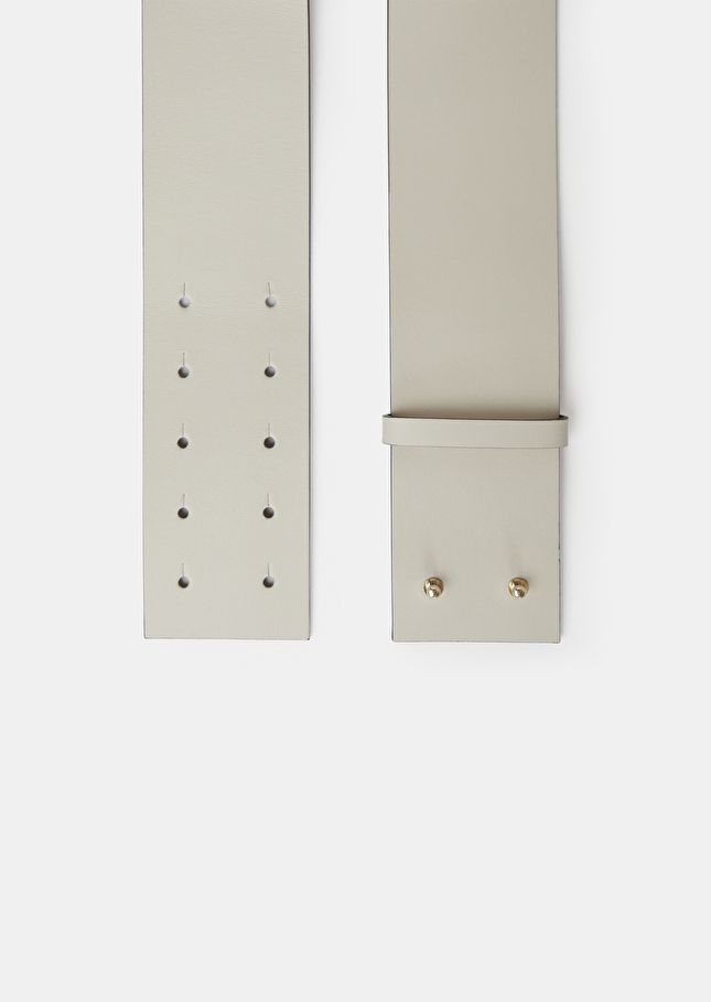 Ceinture Laurenécrue en cuir