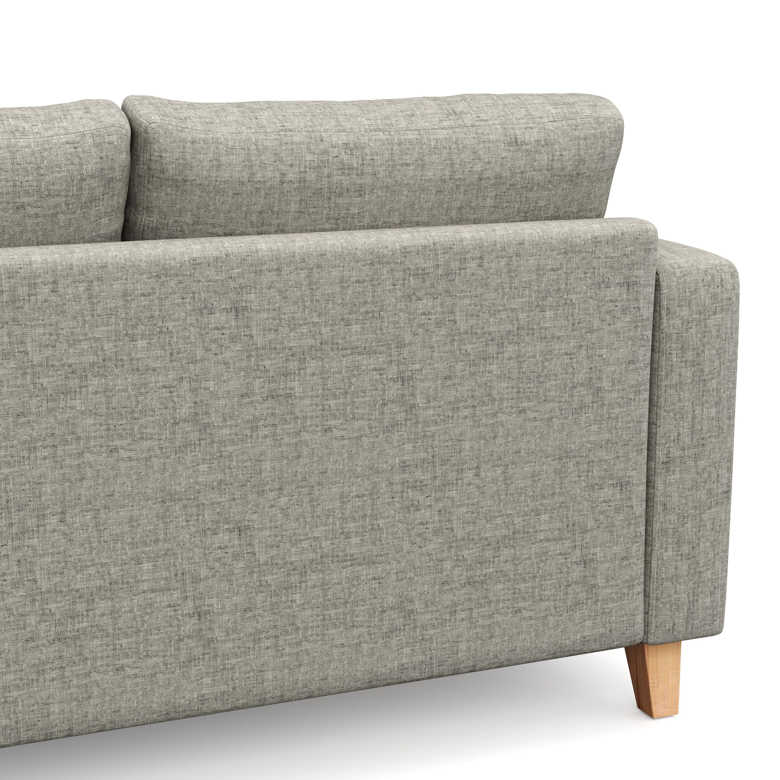 Ecksofa NOLAN rechts grau