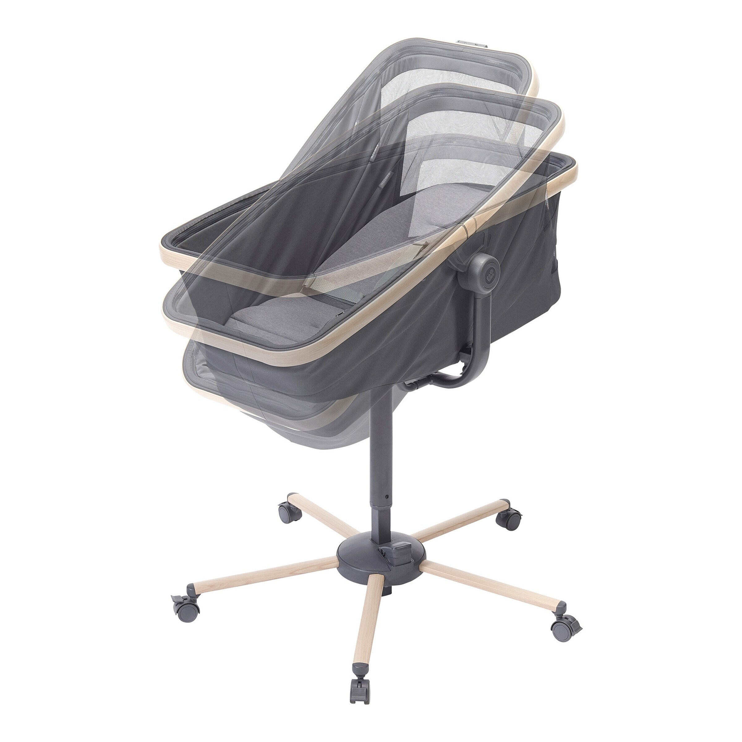 Maxi-Cosi Stubenwagen, Hochstuhl und Liegesessel Alba Beyond Graphite