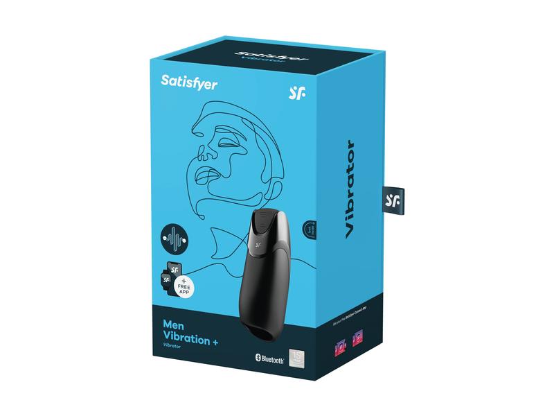 Satisfyer Masturbator Men Vibration Hochwertiges Männer-Sextoy aus geschmeidigem Silikon