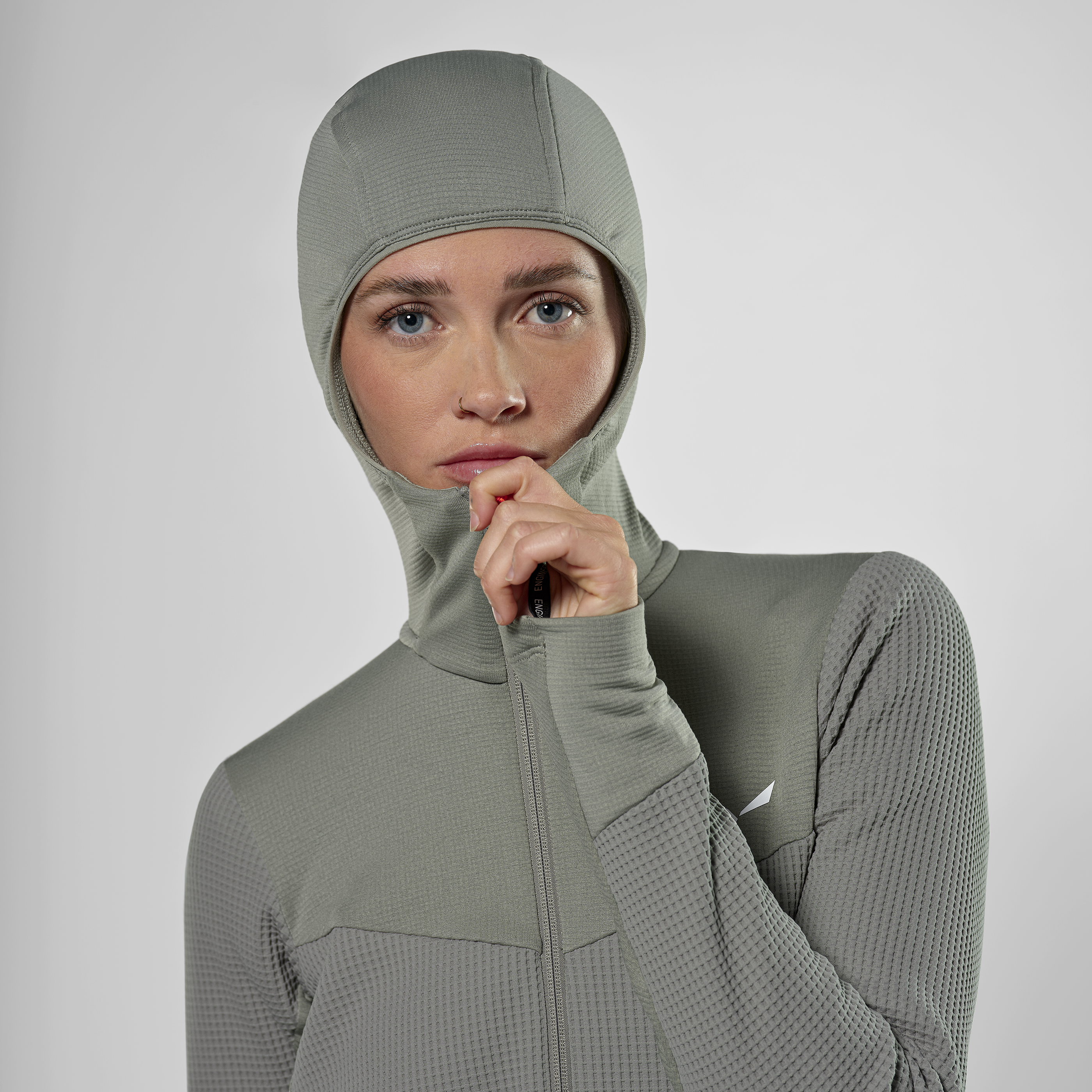 Puez Waffle Hybrid Polarlite Kapuzenjacke Damen
