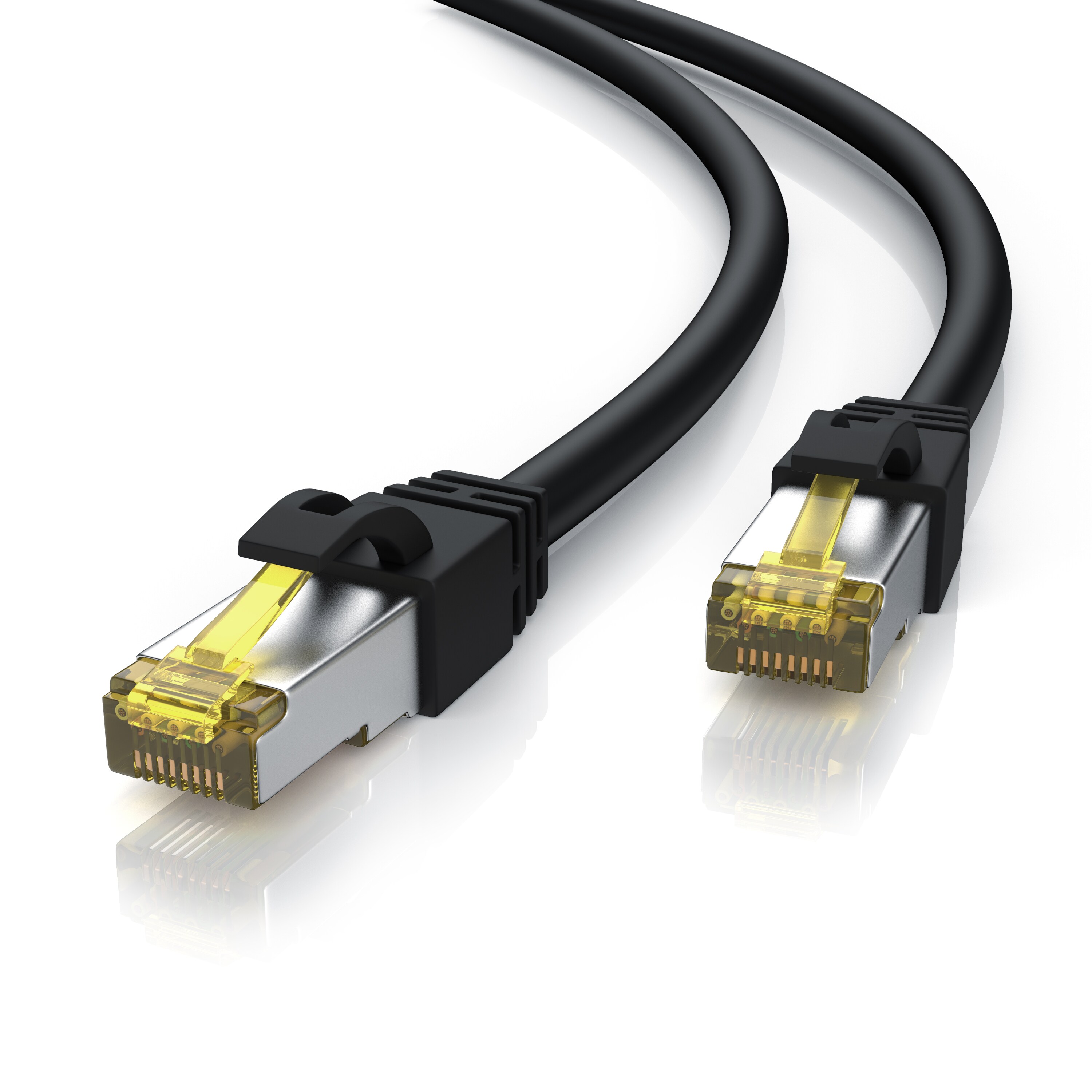 Primewire Outdoor Patchkabel - CAT 7 - mit IP66 - 10 Gbit/s - S/FTP PiMF Schirmung - Netzwerkkabel - 3m