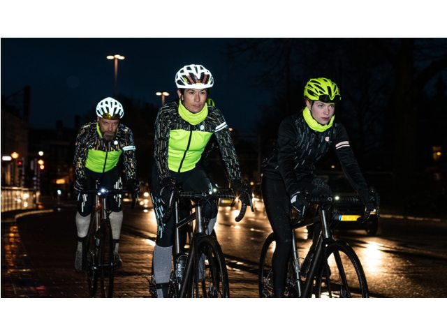 AGU Winter Hivis Jakke Sort/Gul med Refleks til Kvinder