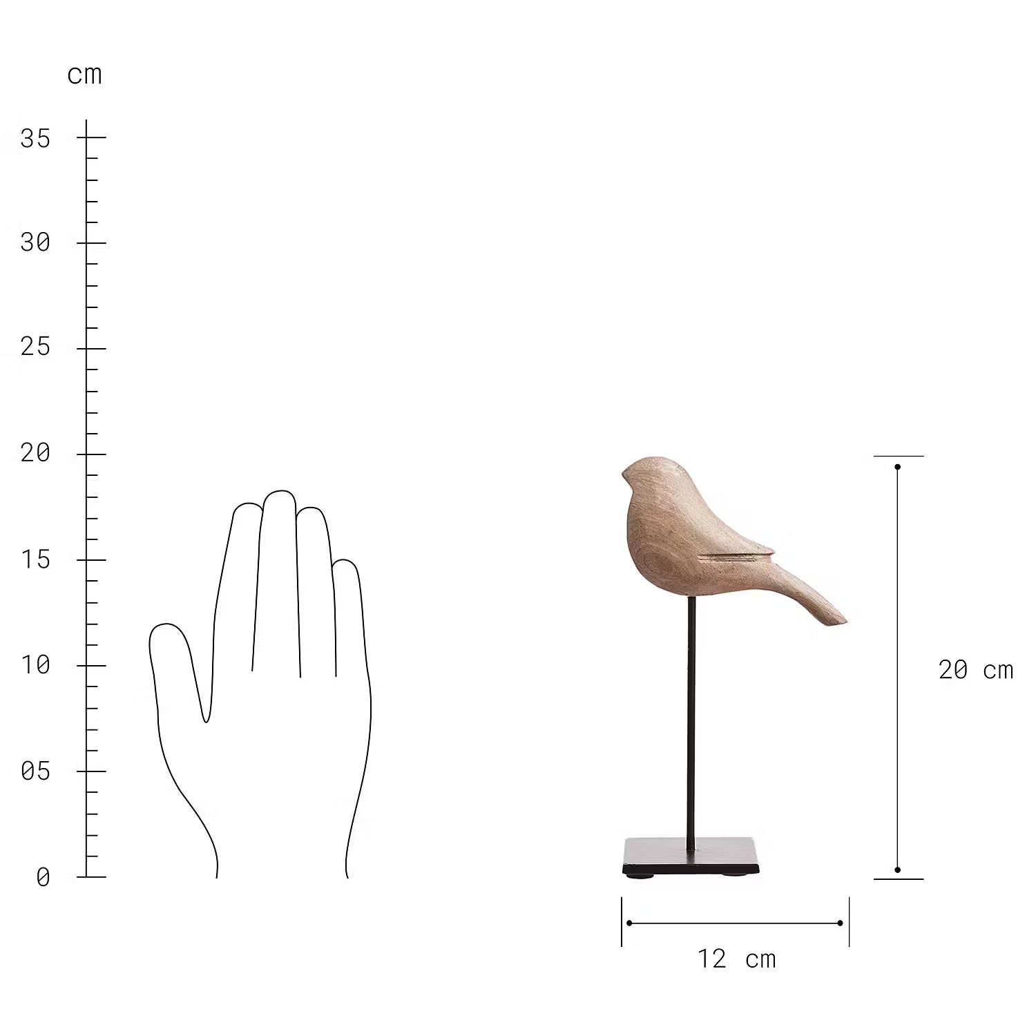 BIRDY Deko-Vogel 6er-Set