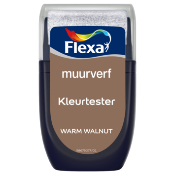 Flexa Creations muurverf kleurtester Warm Walnut 30ml