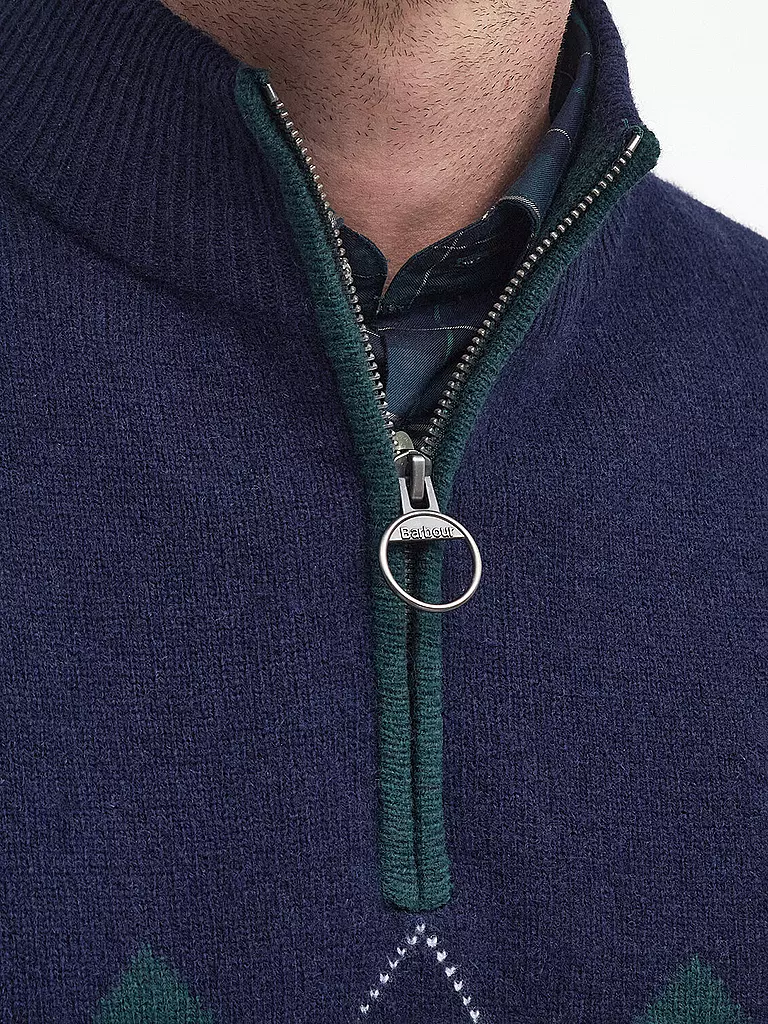 BARBOUR Troyer Pullover HARTFIELD dunkelblau