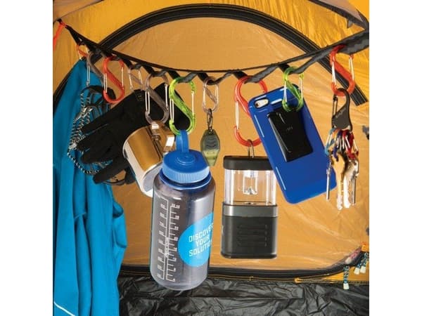 Nite Ize GearLine Organization stropp + 6x karabinkrok blanding farger/svart - GLN4-M1-R8 - GLN4-M1-R8
