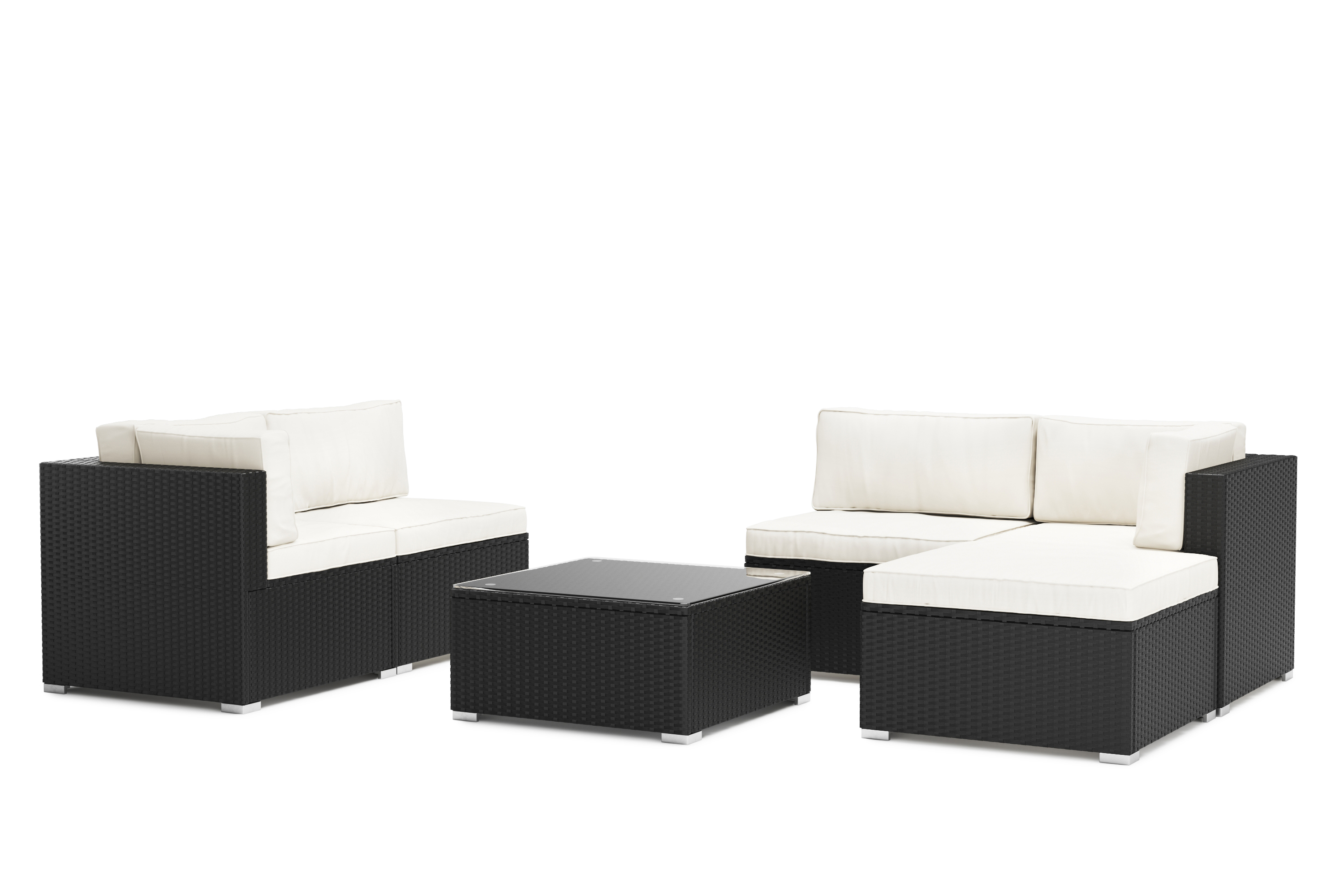 Gartentisch KRETA + LINDOS schwarz