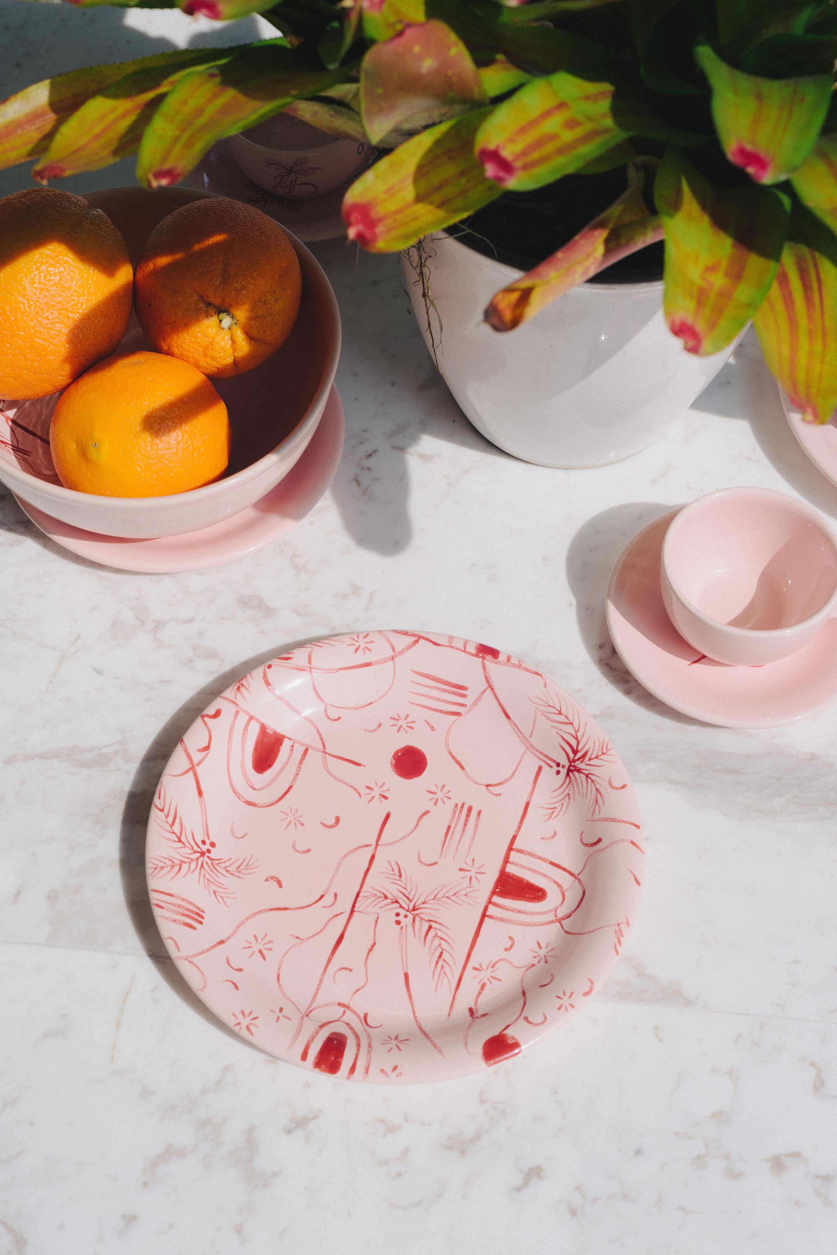 Assiette plate « Trazos Sicilia » (Lot de 4)