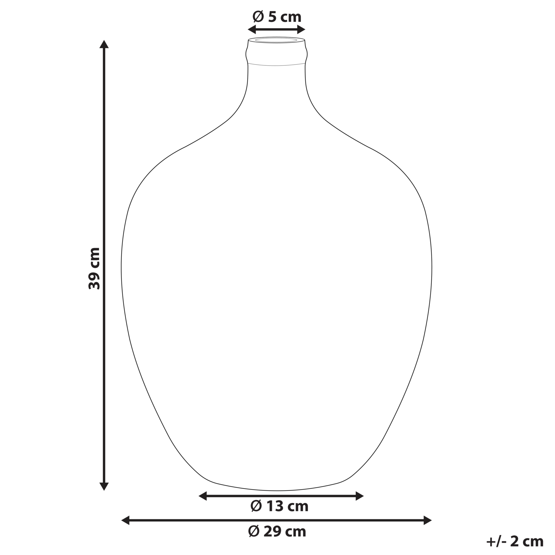 Beliani - ROTI - Bloemenvaas - Roze - Glas