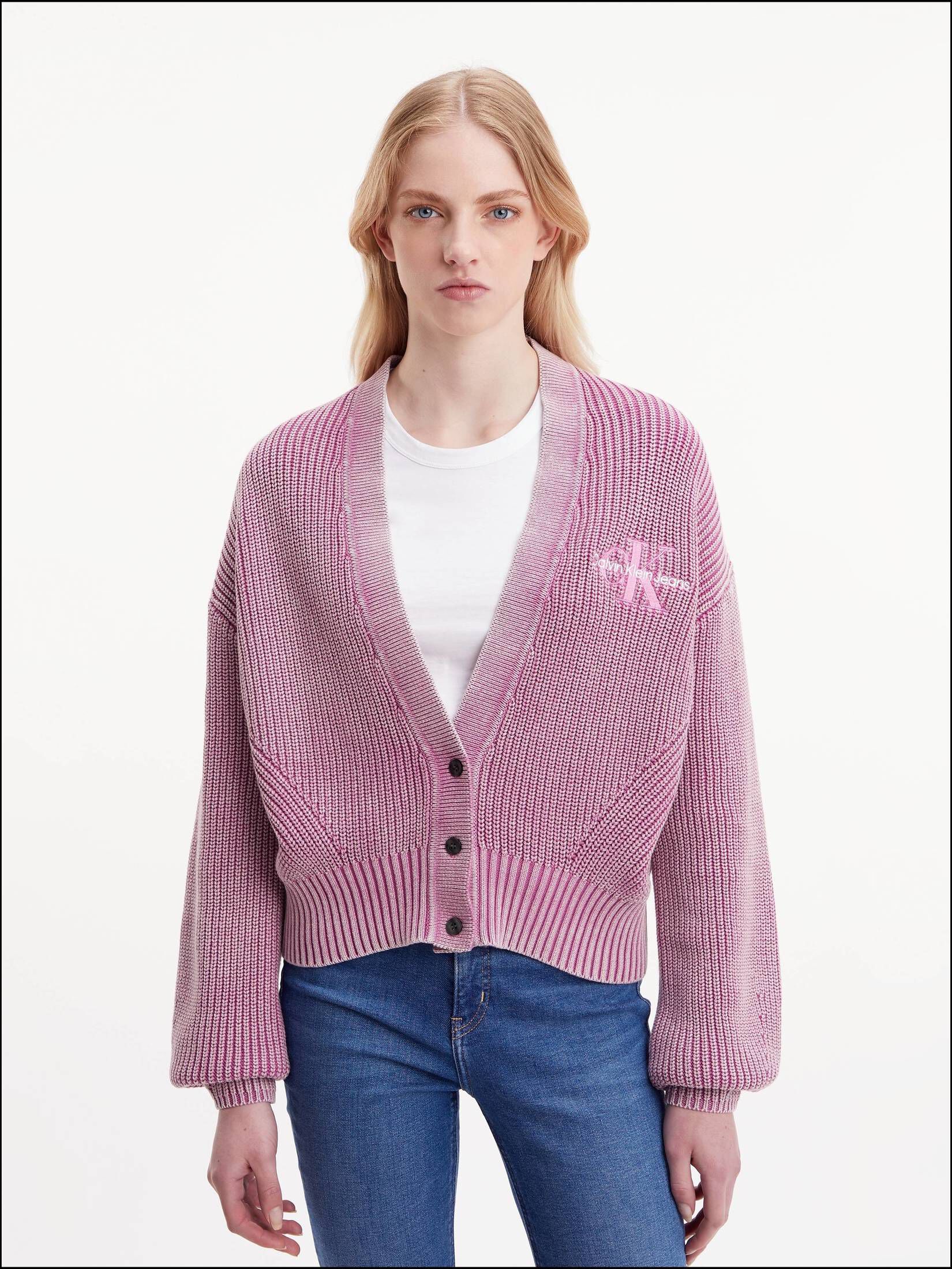 CALVIN KLEIN JEANS| Damen Cardigan MONOLOGO
