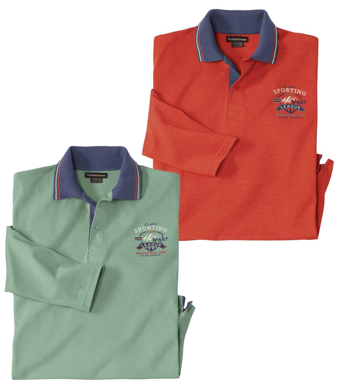 Lot de 2 Polos Manches Longues