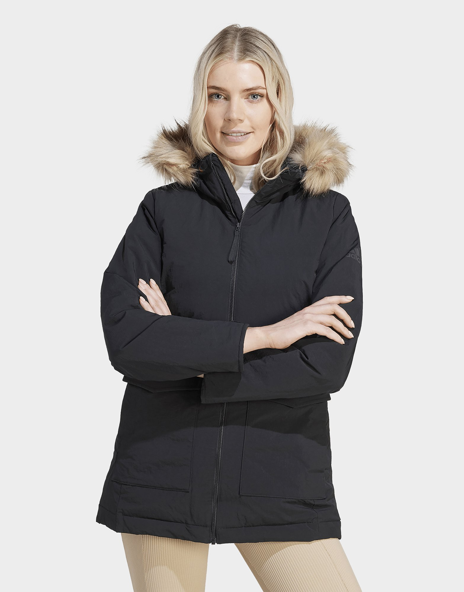 adidas Parka à capuche fourrure