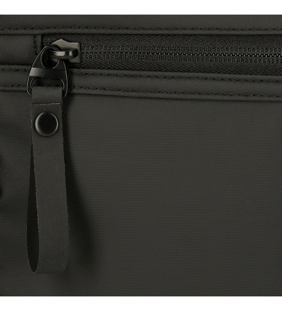 Bolsa de ombro grande Pepe Jeans, estojo para tablet preto Hoxton da Pepe Jeans