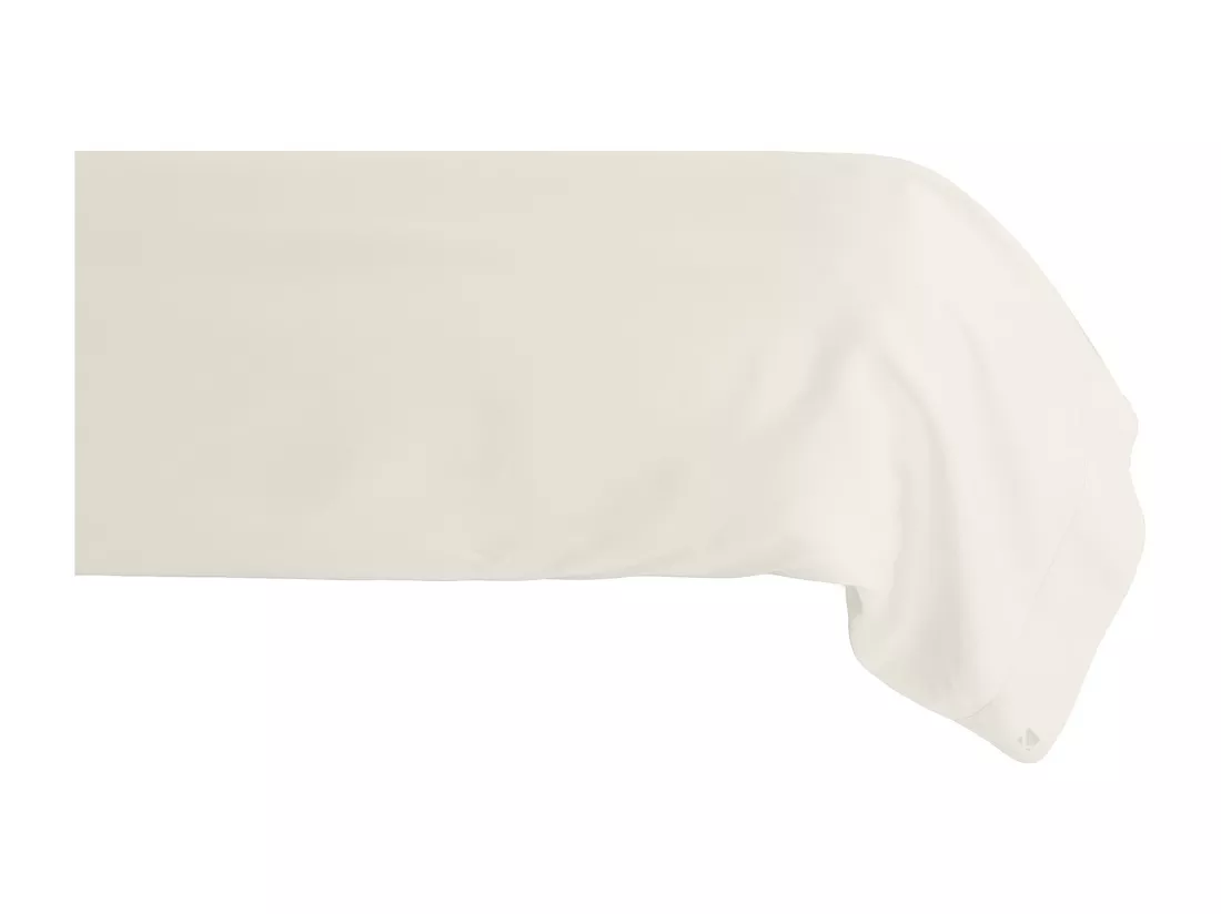 Taie de traversin 43x190 cm percale de coton MANOIR ivoire Ivoire