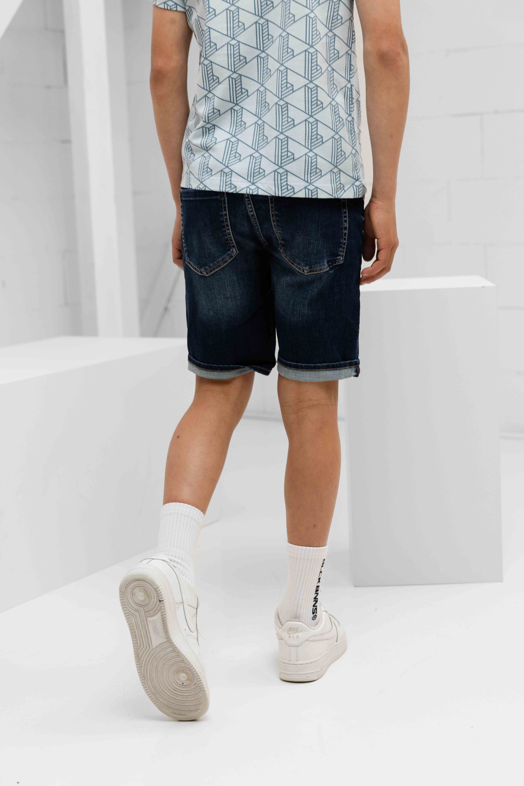 Vingino Charlie Icon Korte Broek Kids Donkerblauw