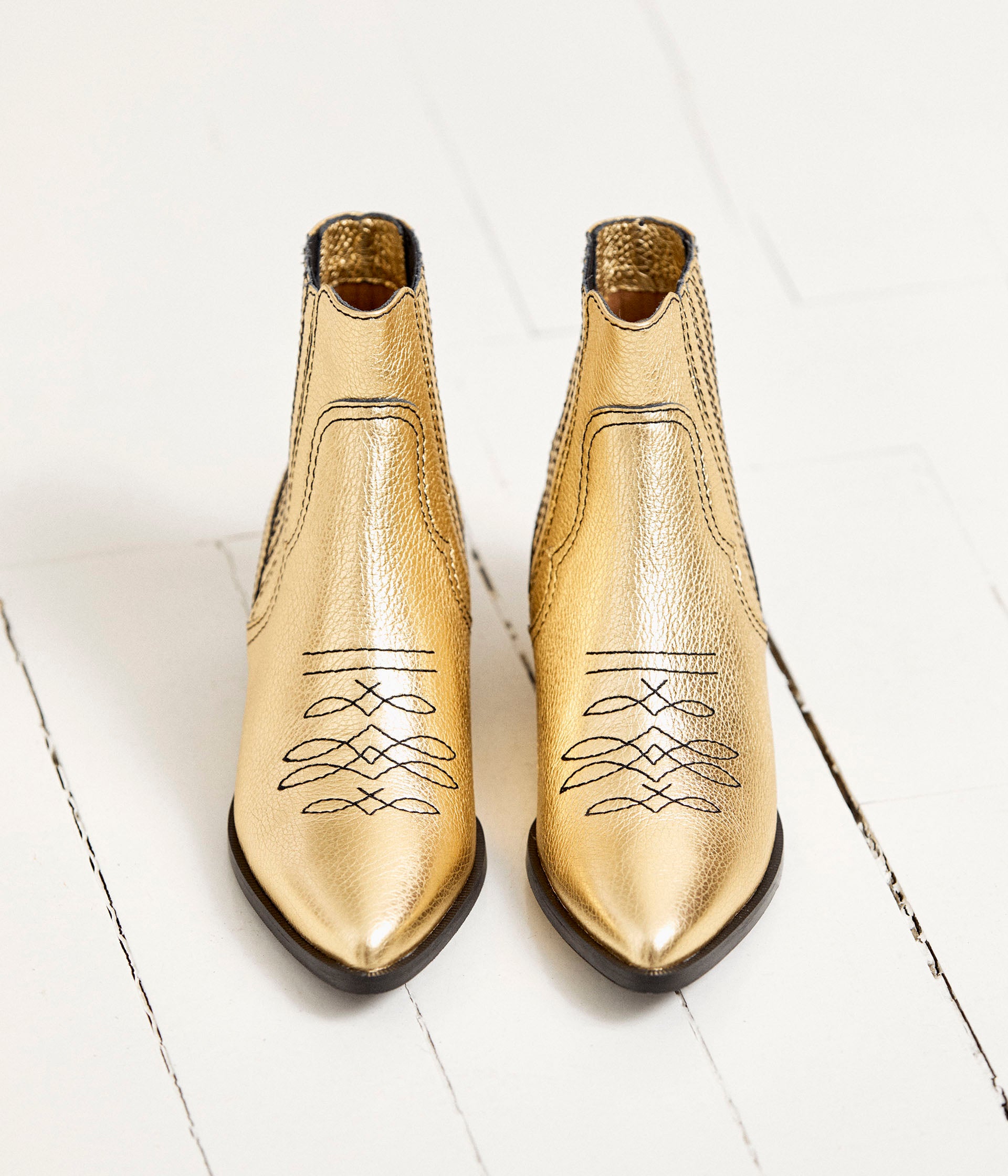 Bottines plates or Willa