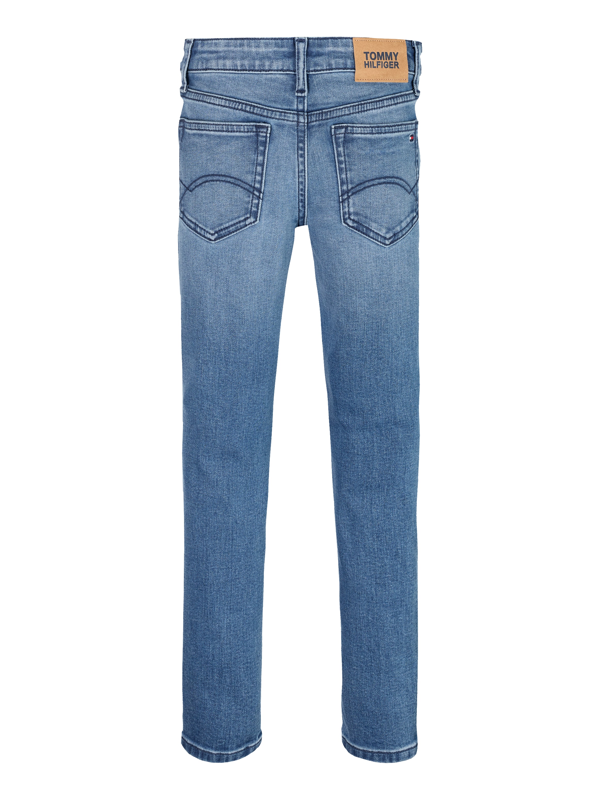 Tommy Hilfiger Skinny-fit-Jeans »NORA SKINNY DKBLUE JEANS«, in blauer Waschung, mit Logo-Badge