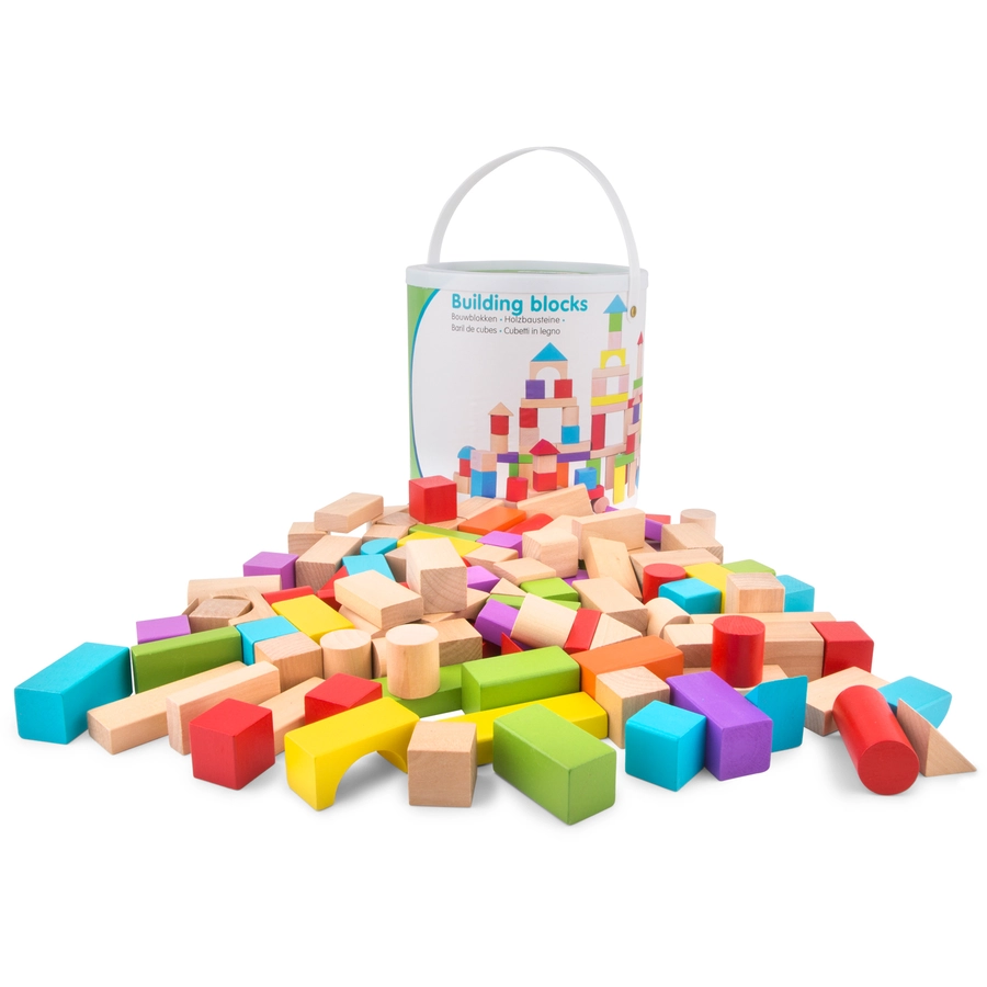 New Classic Toys Holzbausteine 100 Stk., bunt