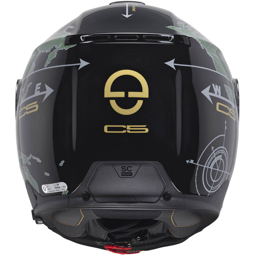 Schuberth - Casque C5 Globe Noir / Vert / Brillant