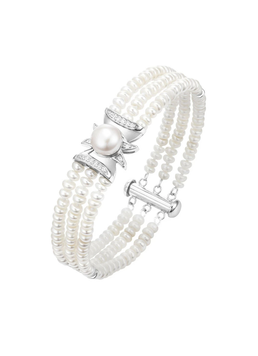 Armband mit Süßwasser-Zuchtperlen