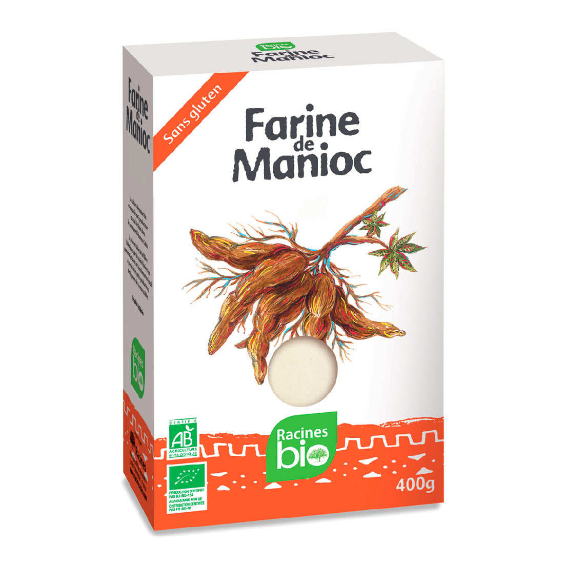 Farine de manioc bio sans gluten