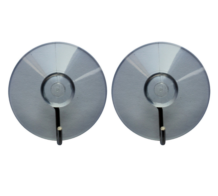 Sugekopkrog transparent/krom 2 stk. - Target
