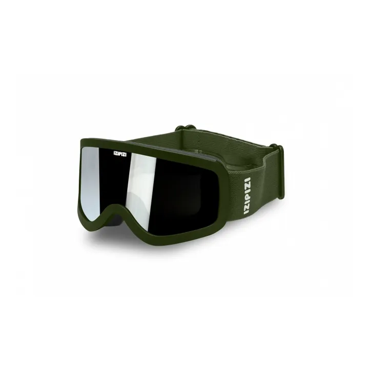 IZIPIZI Masque de Ski Junior | Vert kaki