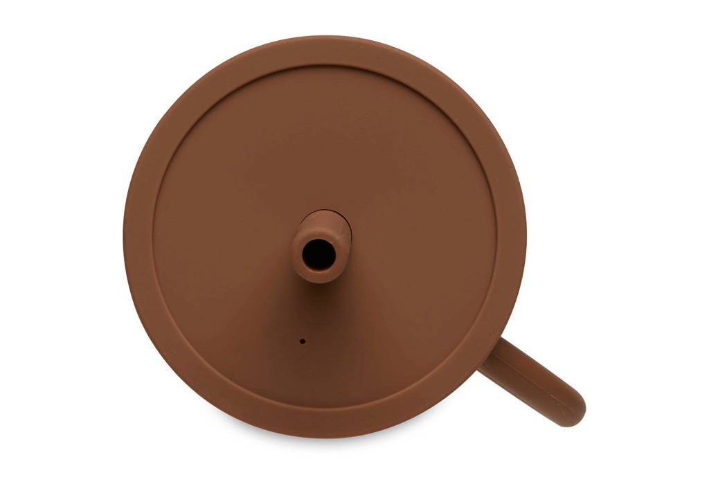 siliconen rietjesbeker met rietje Caramel (270 ml)