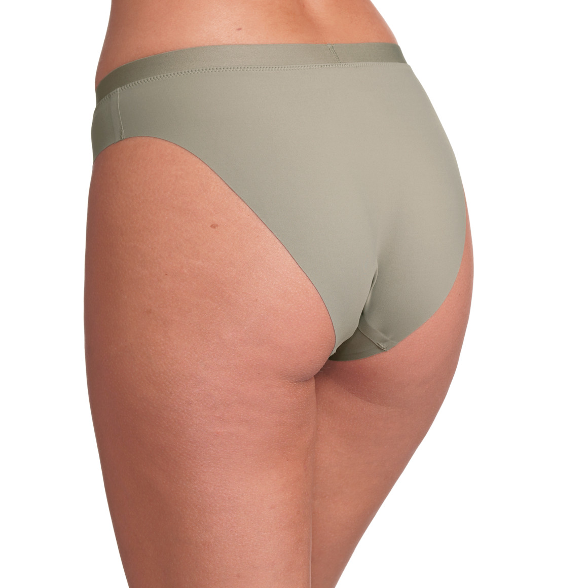 Gina Benotti 3 Damen Slips in Seamless-Qualität oliv / rosa / schwarz