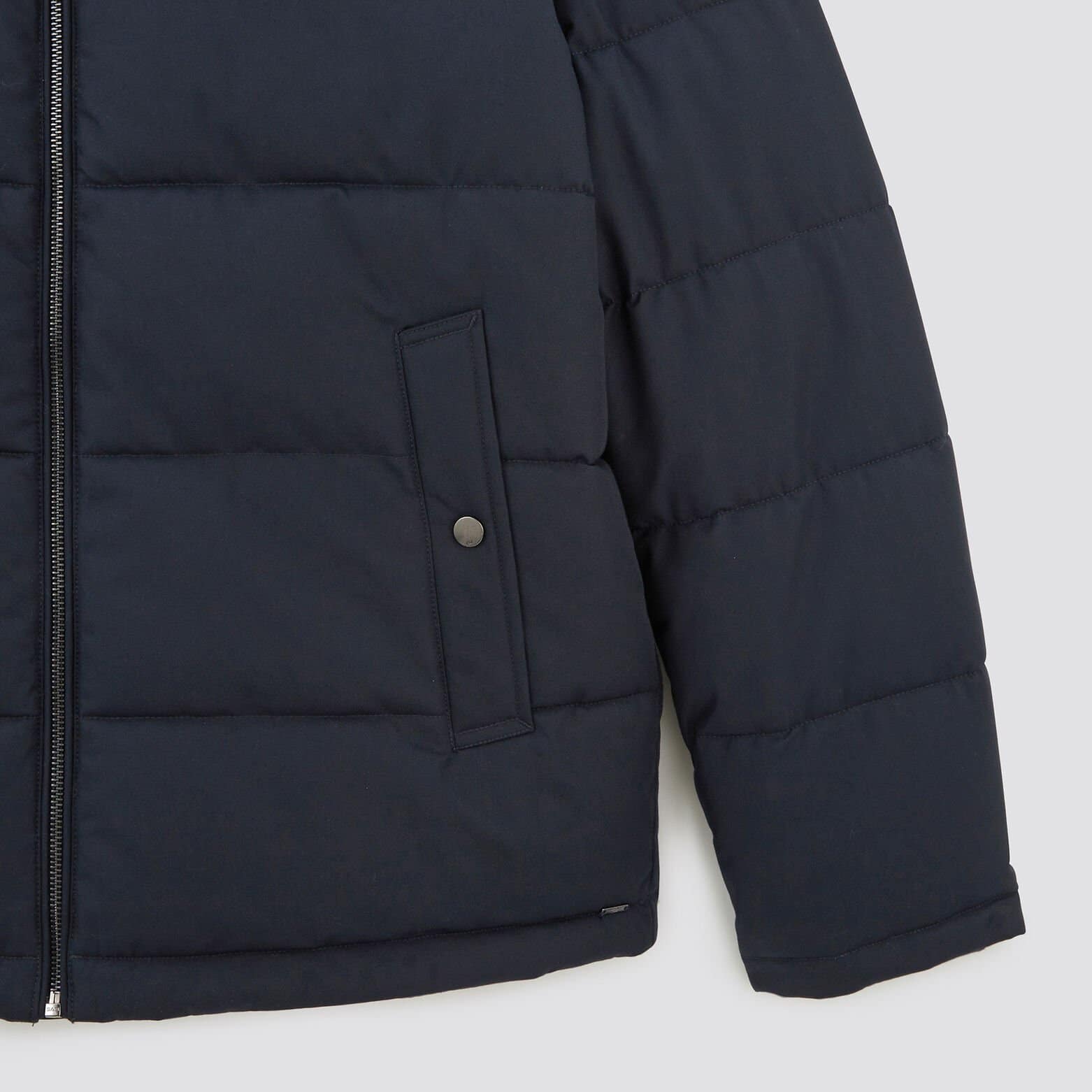 Doudoune rembourrée col montant Bleu foncé