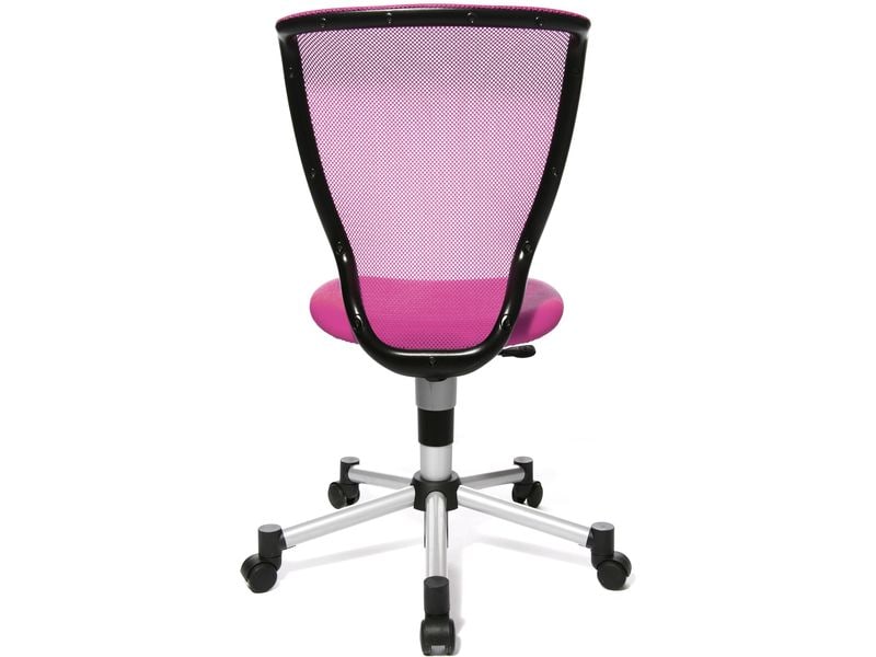 Topstar Kinder Bürostuhl Titan Junior, Rosa Mitwachsender Design-Kinder- und Jugenddrehstuhl