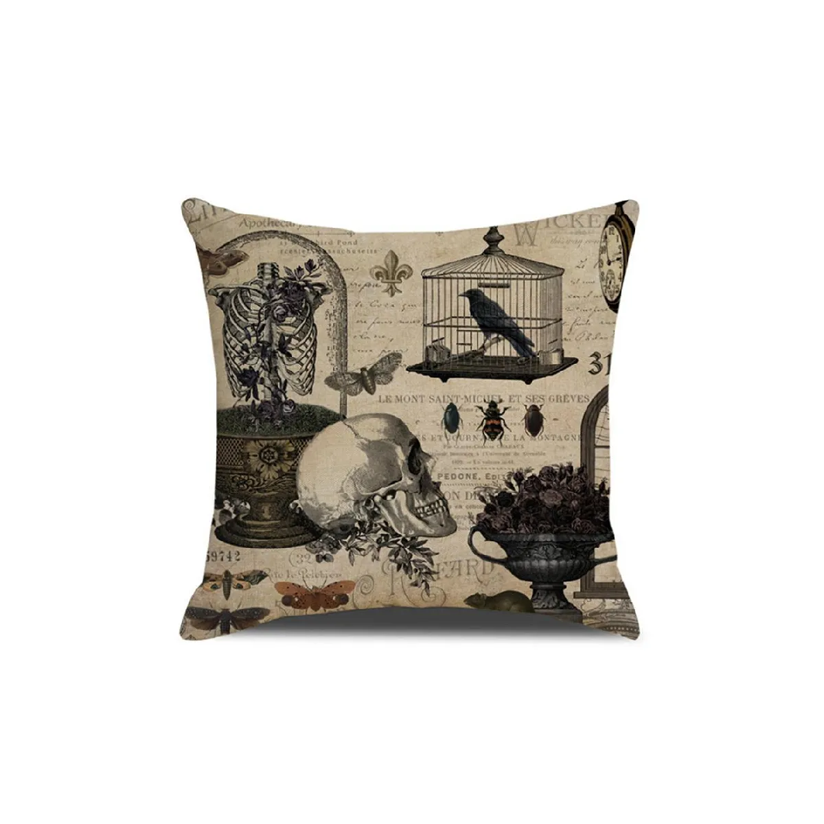 YP Select - Halloween Skull jaune 45x45Cm