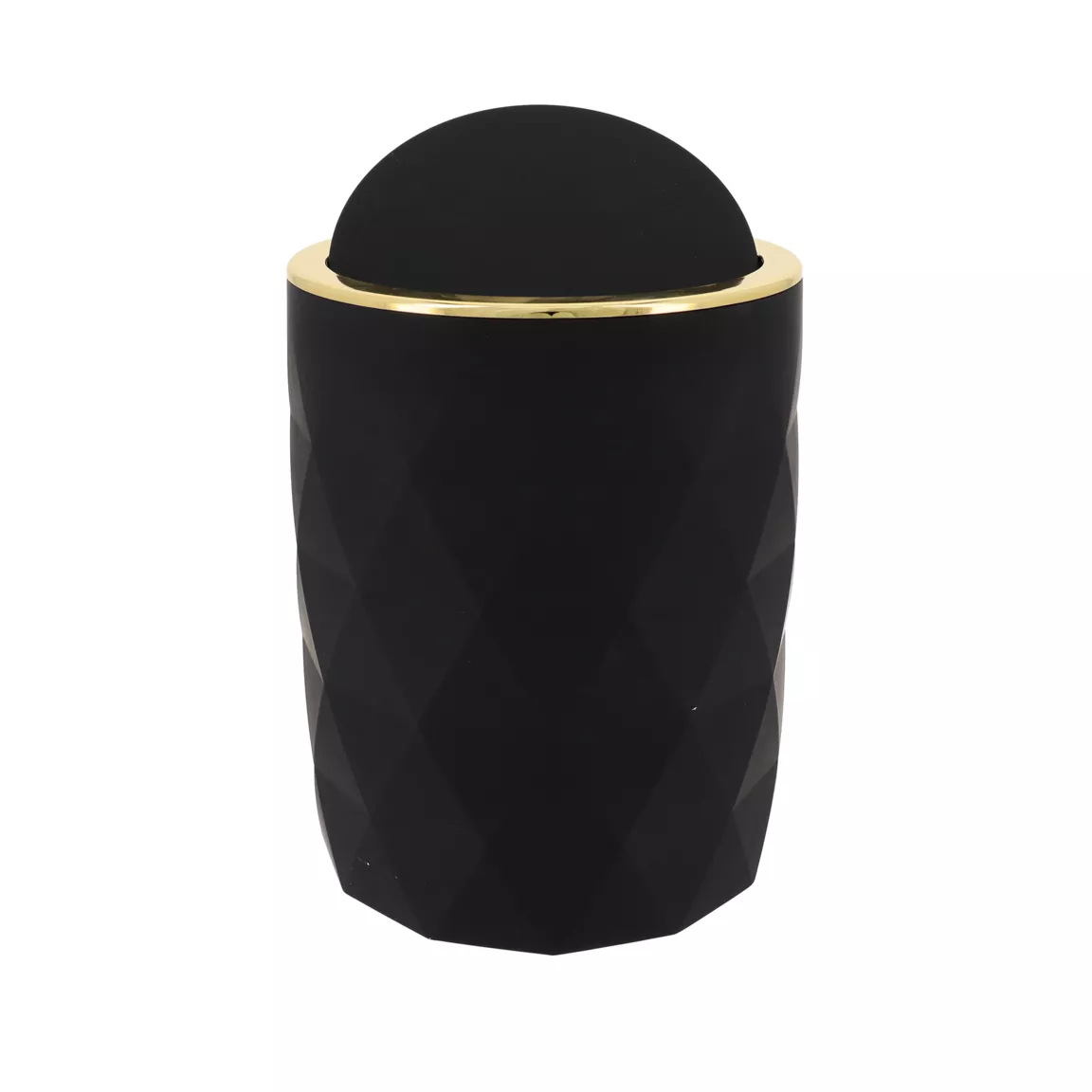 Poubelle salle de bain 6L Rubby Noir