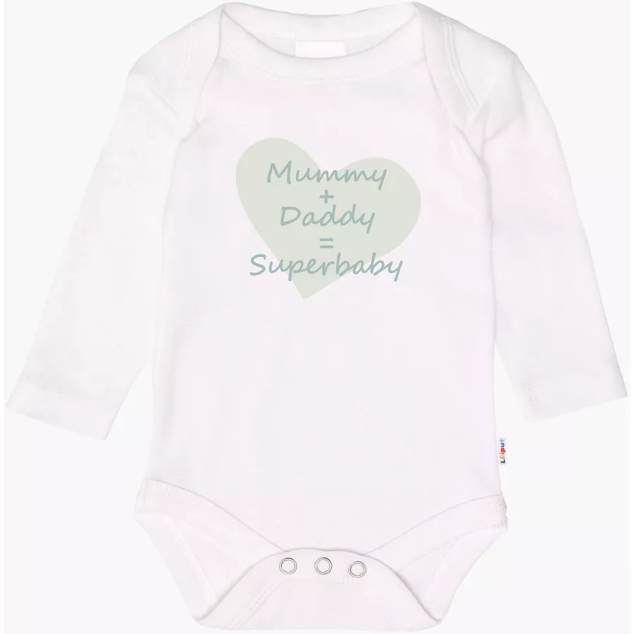 Liliput Langarmbody 2er Pack Superhero  Superbaby weiß