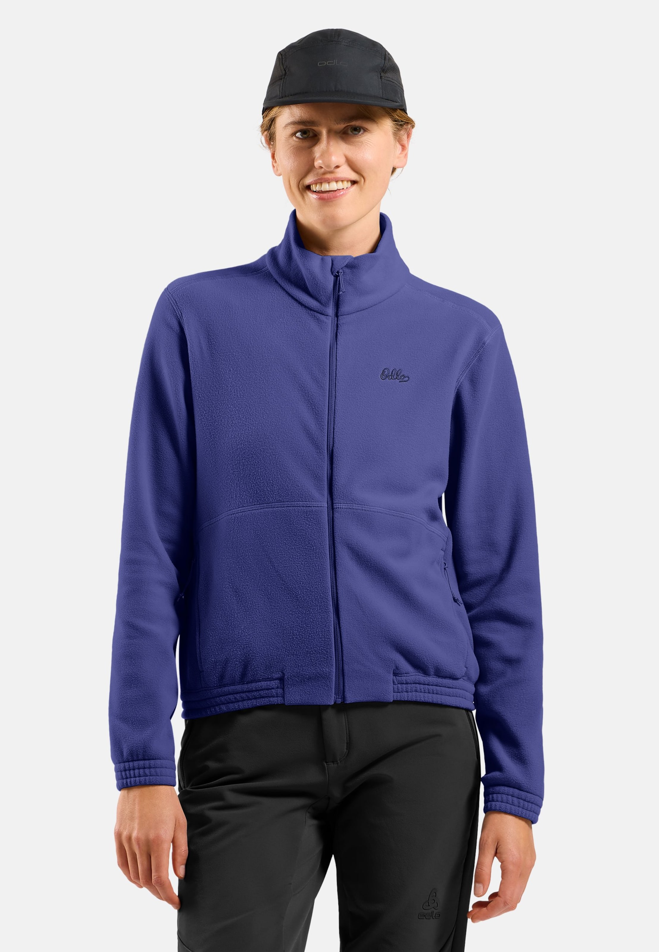 Klassische Essentials Multisport Fleecejacke mit Reissverschluss in Skipper Blue