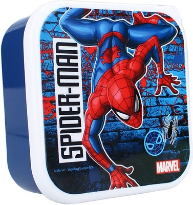 Marvel Spider-Man 3 in 1 Snackboks Let's Eat!, Navy