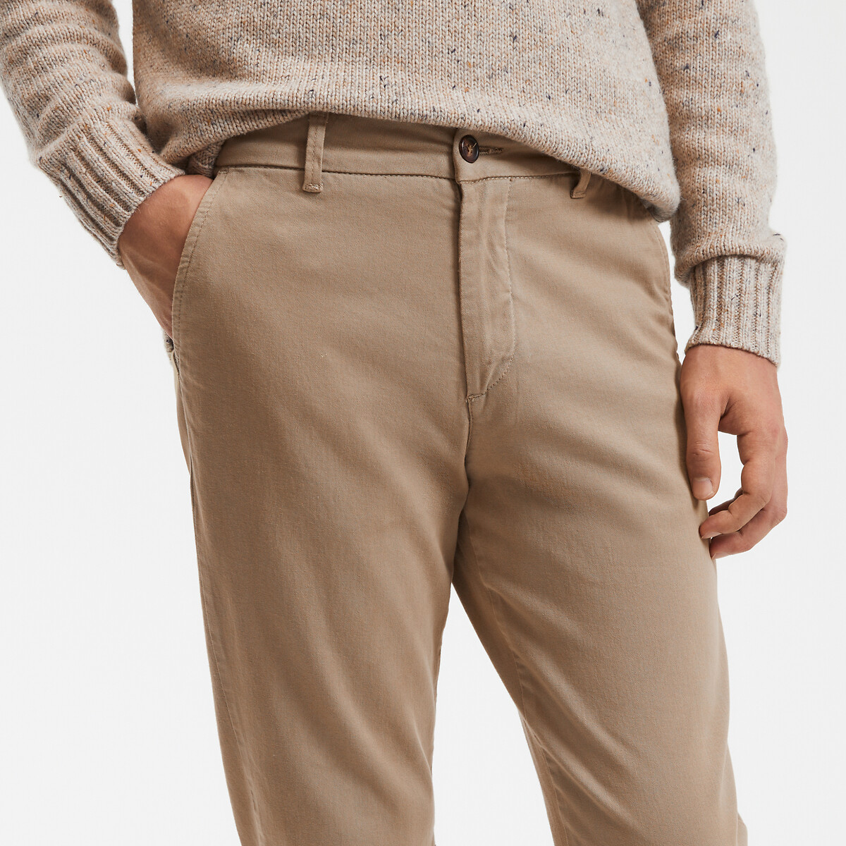 COLEÇÕES LA REDOUTE<br>Cuecas chino regulares, Assinatura FRANÇOIS