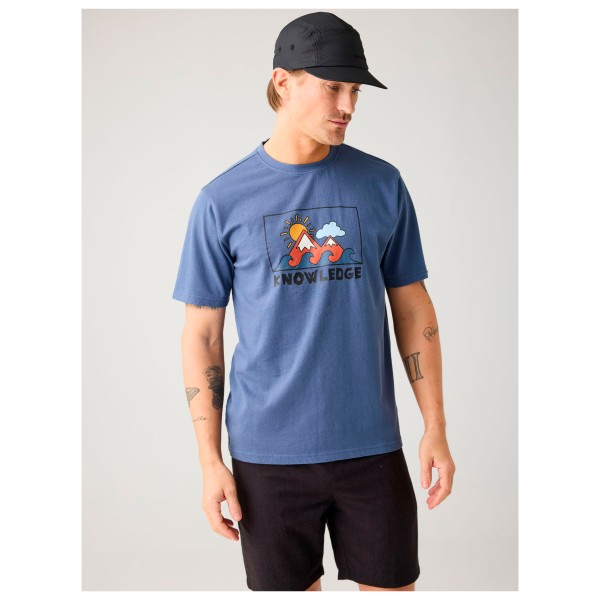 KnowledgeCotton Apparel - Regenerative Organic Cotton Front Print T-Shirt - T-shirt