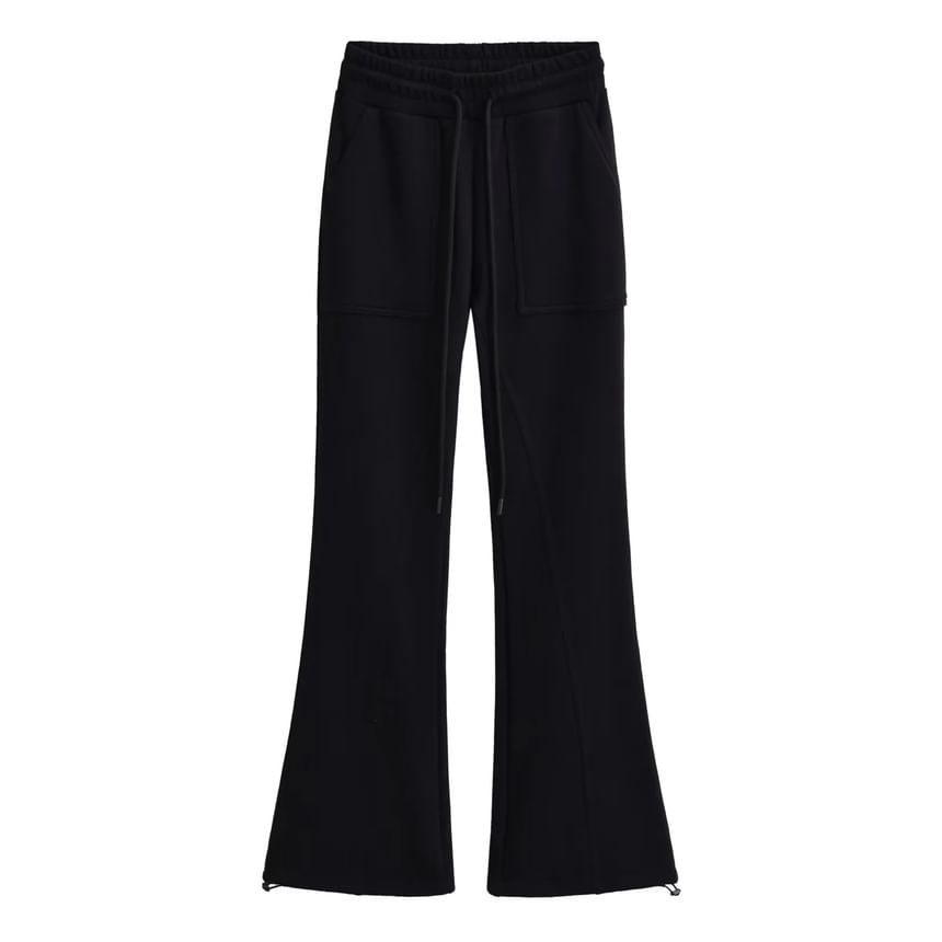 Asiris - Lage taille effen rechte joggingbroek