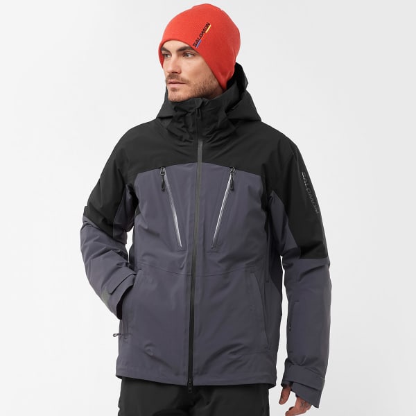 Veste de ski SALOMON BRILLIANT JACKET M PERISCOPE/DEEP BLACK